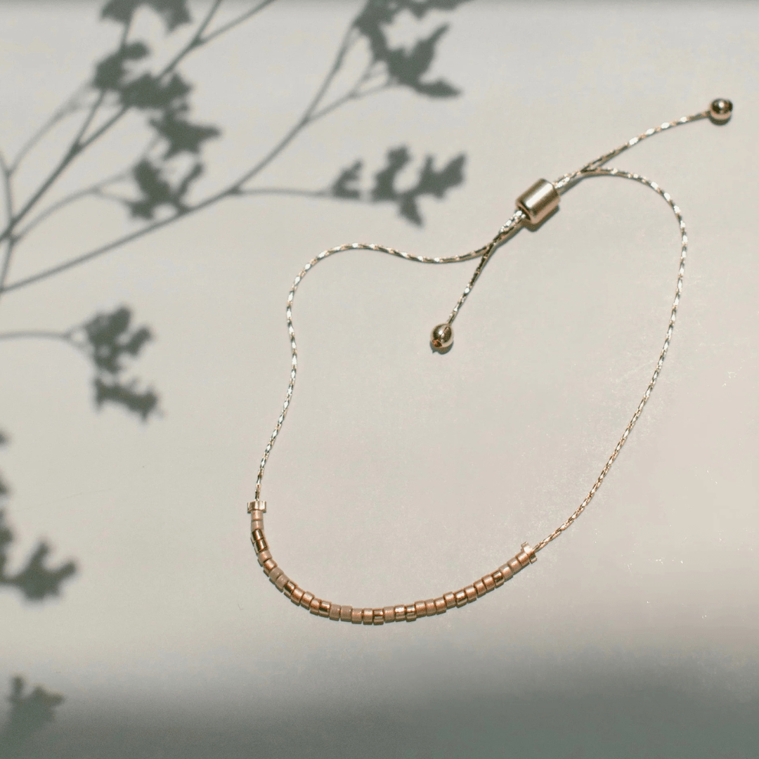 Dot & Dash Morse Code Beaded Bracelet - I Love You - Dot & Dash Designs