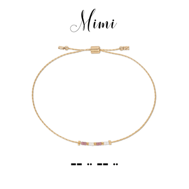 Dot & Dash Morse Code Beaded Bracelet - Mimi - Dot & Dash Designs