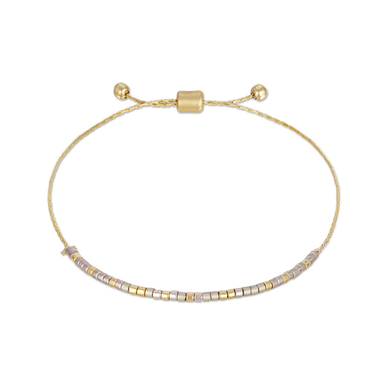 Dot & Dash Morse Code Beaded Bracelet - Moon and Back - Dot & Dash Designs