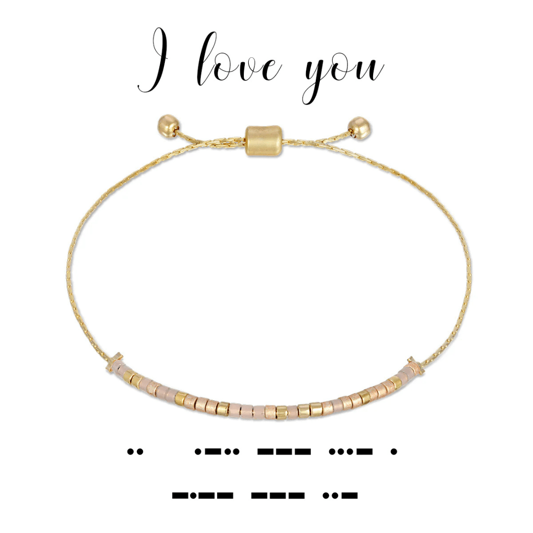 Dot & Dash Morse Code Bracelet - I Love You - Dot & Dash Designs