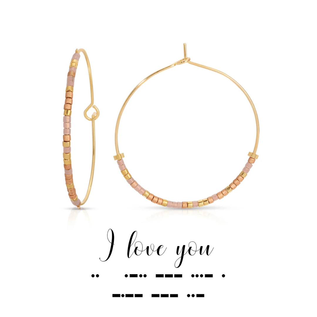 Dot & Dash Morse Code Earrings - I Love You - Dot & Dash Designs