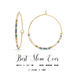 Dot & Dash Morse Code Hoop Earrings - Best Mom Ever - Dot & Dash Designs