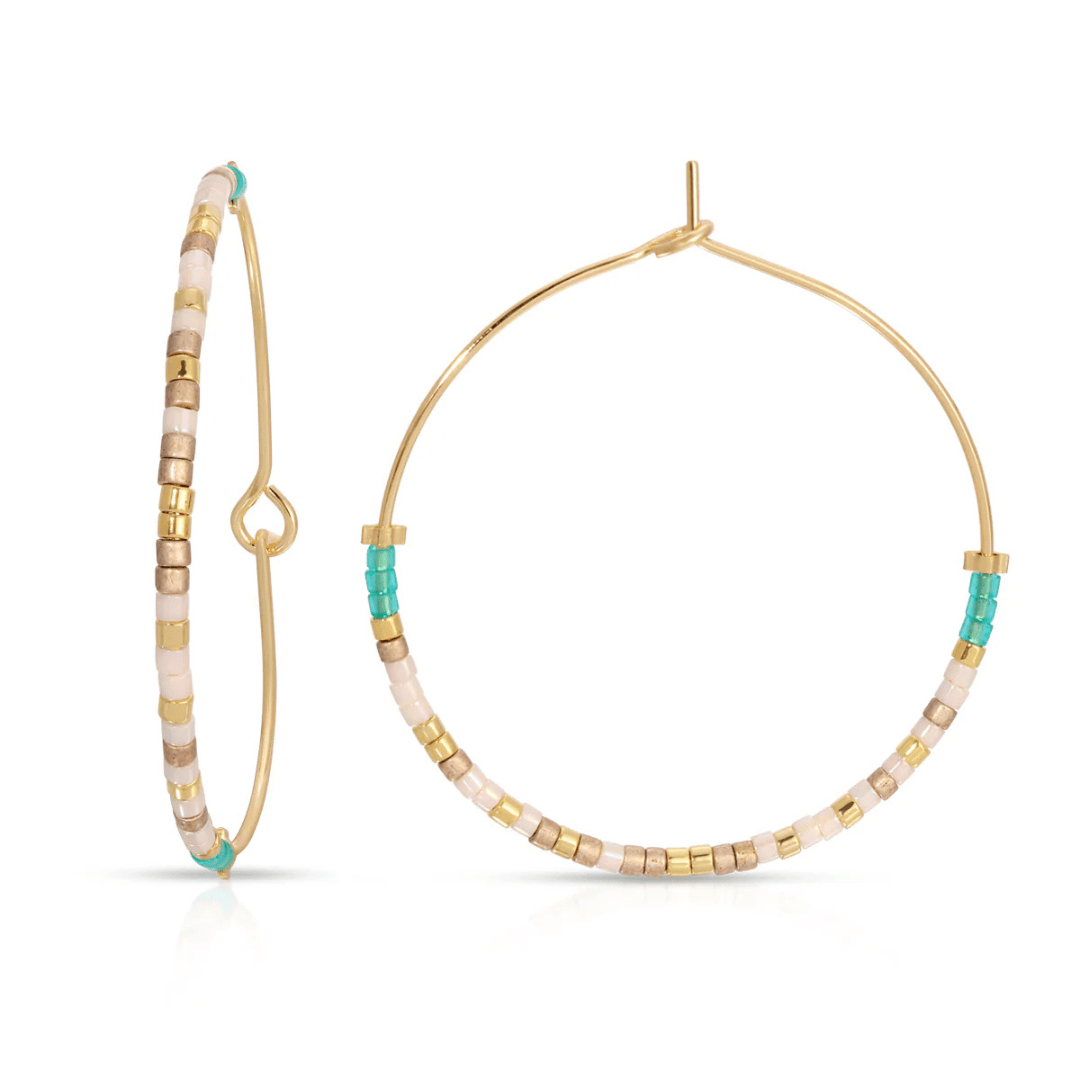 Dot & Dash Morse Code Hoop Earrings - Birthday Girl - Dot & Dash Designs