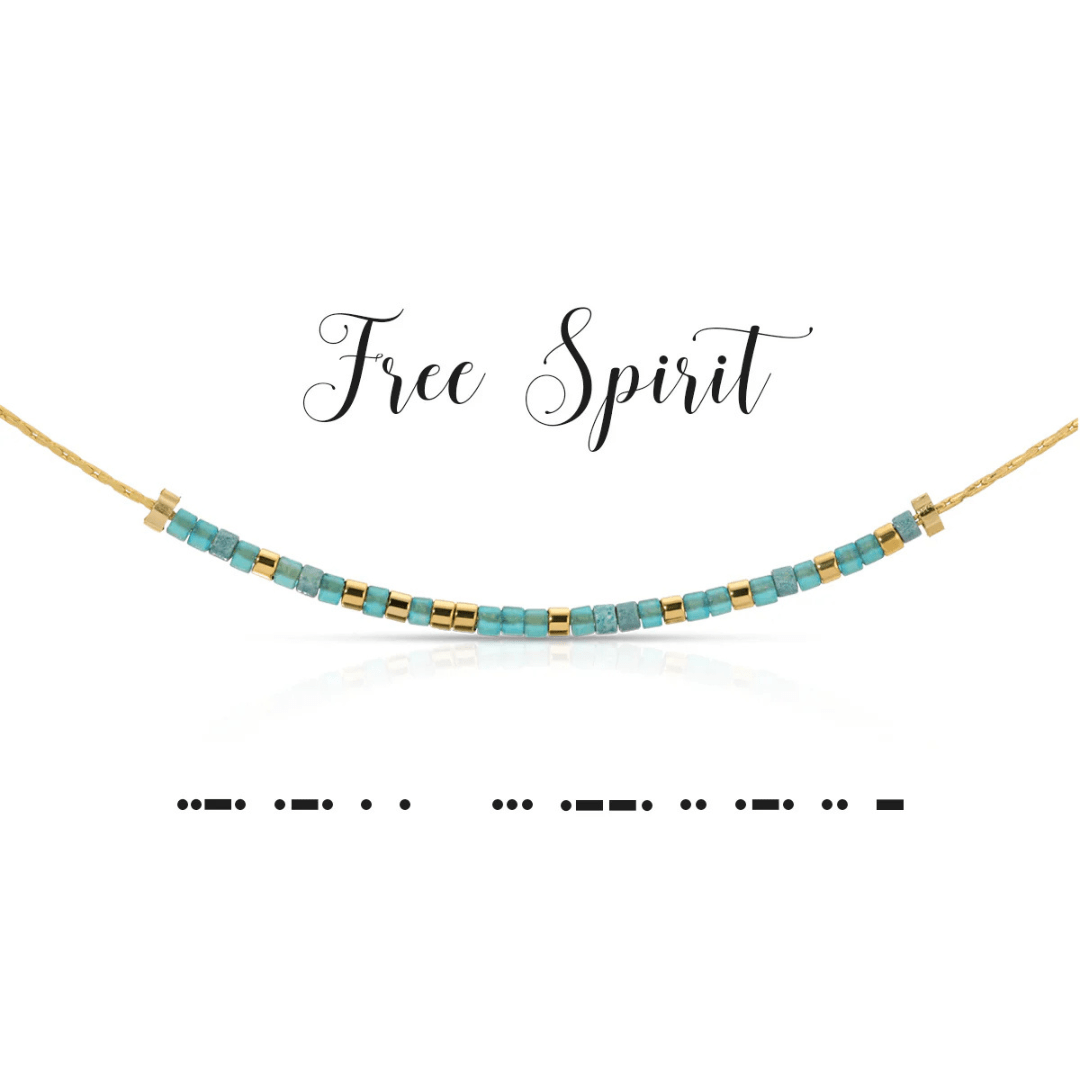 Dot & Dash Morse Code Necklace - Free Spirit - Dot & Dash Designs
