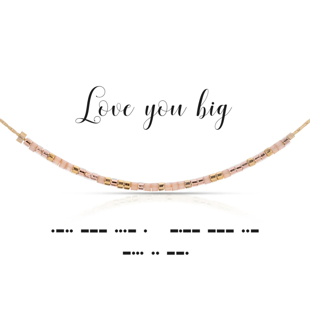 Dot & Dash Morse Code Necklace - Love You Big - Dot & Dash Designs