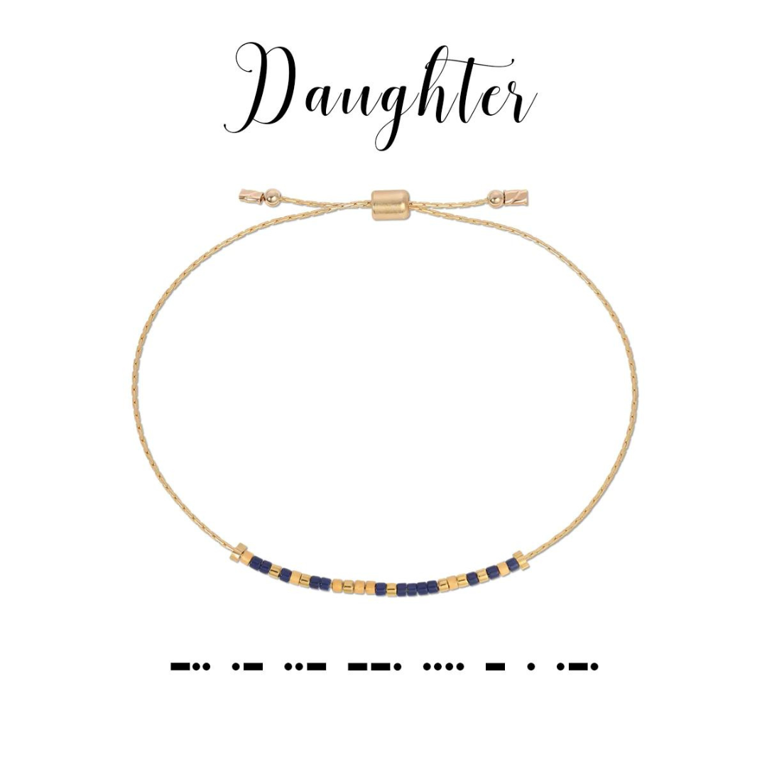 Dot & Dash Morse Code Bracelet - Daughter