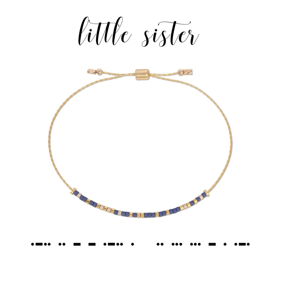 Dot & Dash Code Bracelet - Little Sister