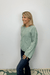 Elan Crew Neck Loose Fit Cable Sweater - Silverpine - Tribal Sportswear