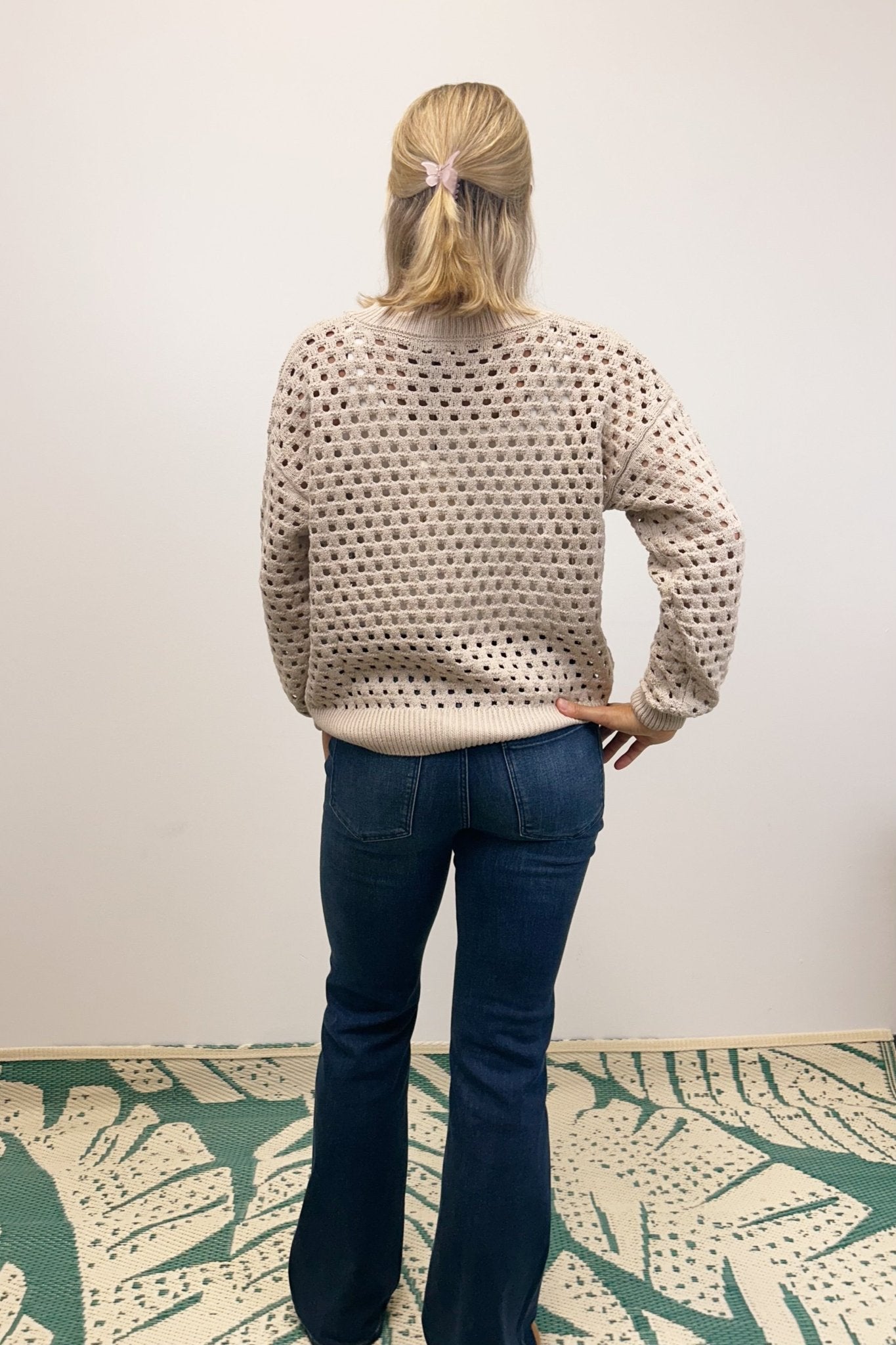 Elan Zip Cardigan - Stone - Elan