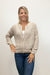 Elan Zip Cardigan - Stone - Elan