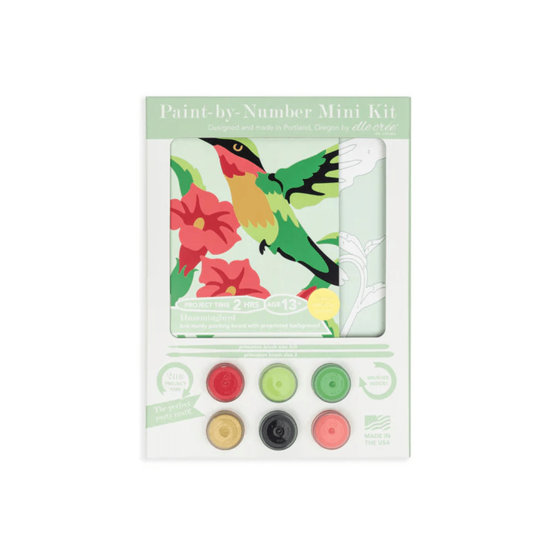 Elle Crée Mini Paint By Numbers - Hummingbird - Elle Cree (She Creates)
