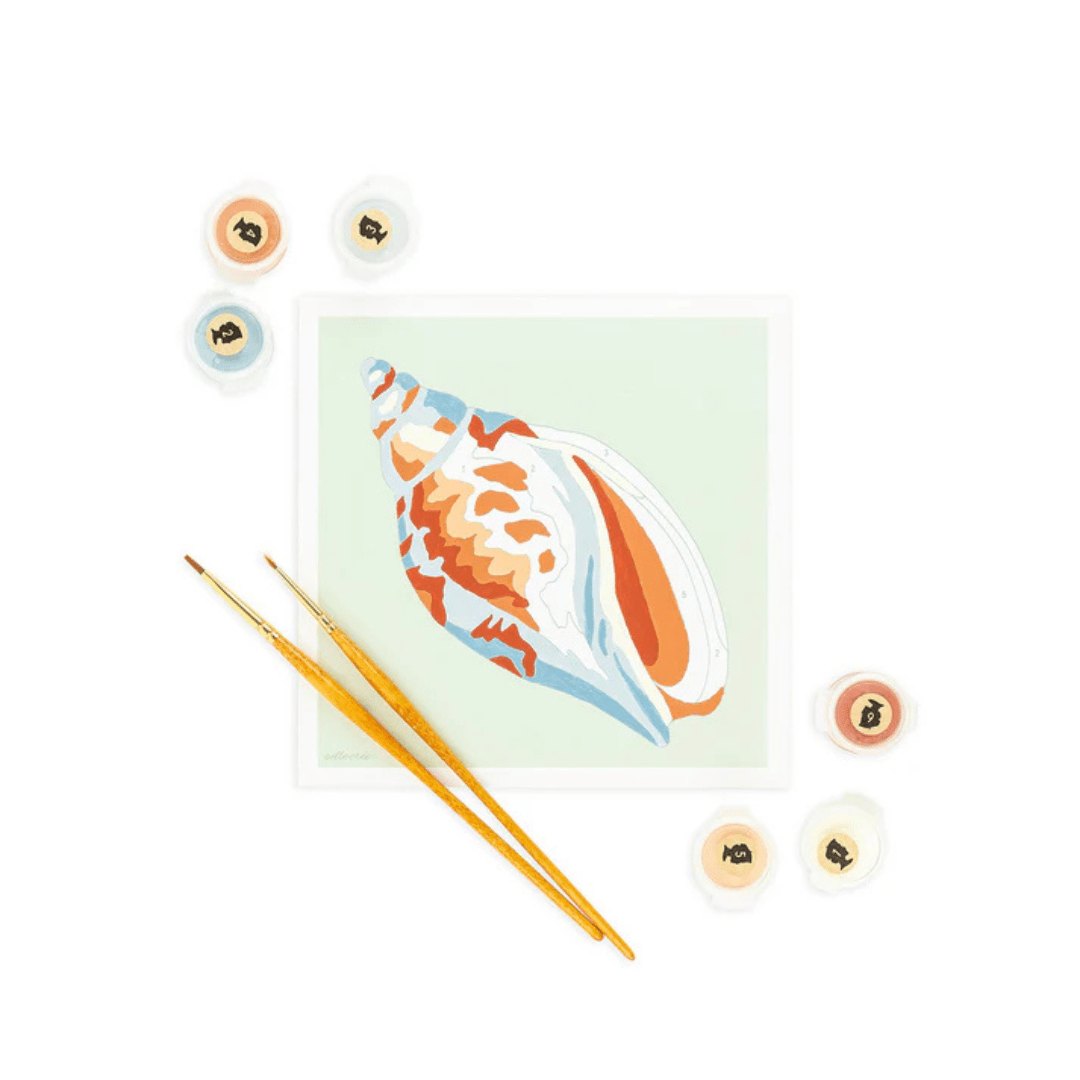 Elle Crée Mini Paint By Numbers Kit - Voluta Shell - Elle Cree (She Creates)