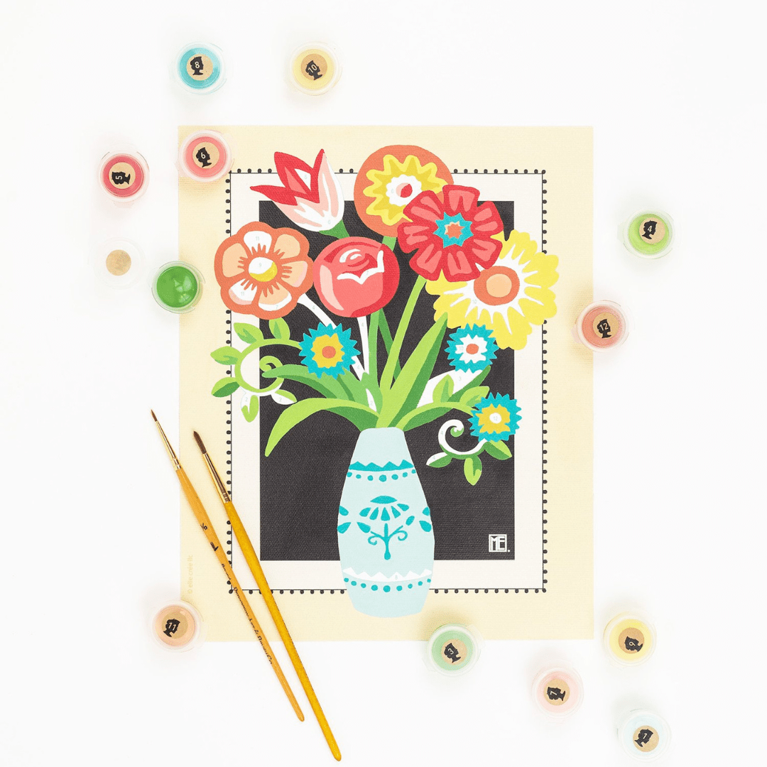 Elle Crée Paint - by - Number Kit - Engelblooms Mary Engelbreit - Elle Cree (She Creates)