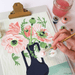 Elle Crée Paint - by - Number Kit - Poppies in Vase - Elle Cree (She Creates)
