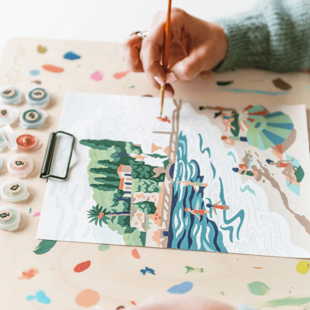 Elle Crée Paint - by - Number Kit - Riviera Romp - Elle Cree (She Creates)