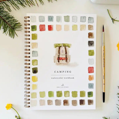 Emily Lex Studio Watercolor Workbook w/Paint - Camping - emily lex studio
