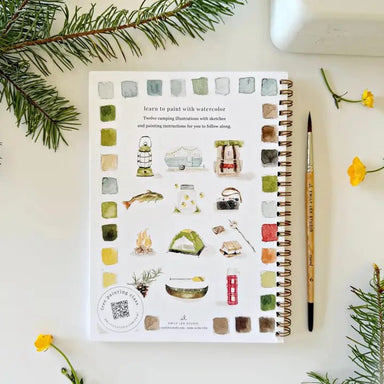 Emily Lex Studio Watercolor Workbook w/Paint - Camping - emily lex studio
