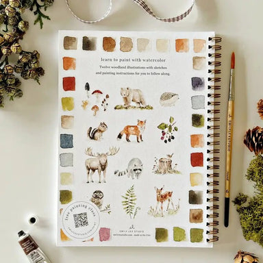 Emily Lex Studio Watercolor Workbook w/Paint - Woodland - emily lex studio