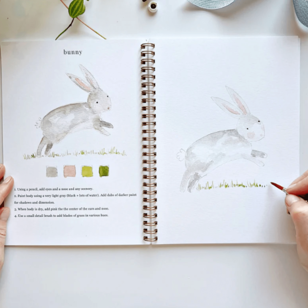 Emily Lex Studios Animals Watercolor Workbook w/ Paint - emily lex studio