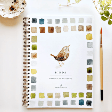 Emily Lex Studios Birds Watercolor Workbook w/ Paint - emily lex studio