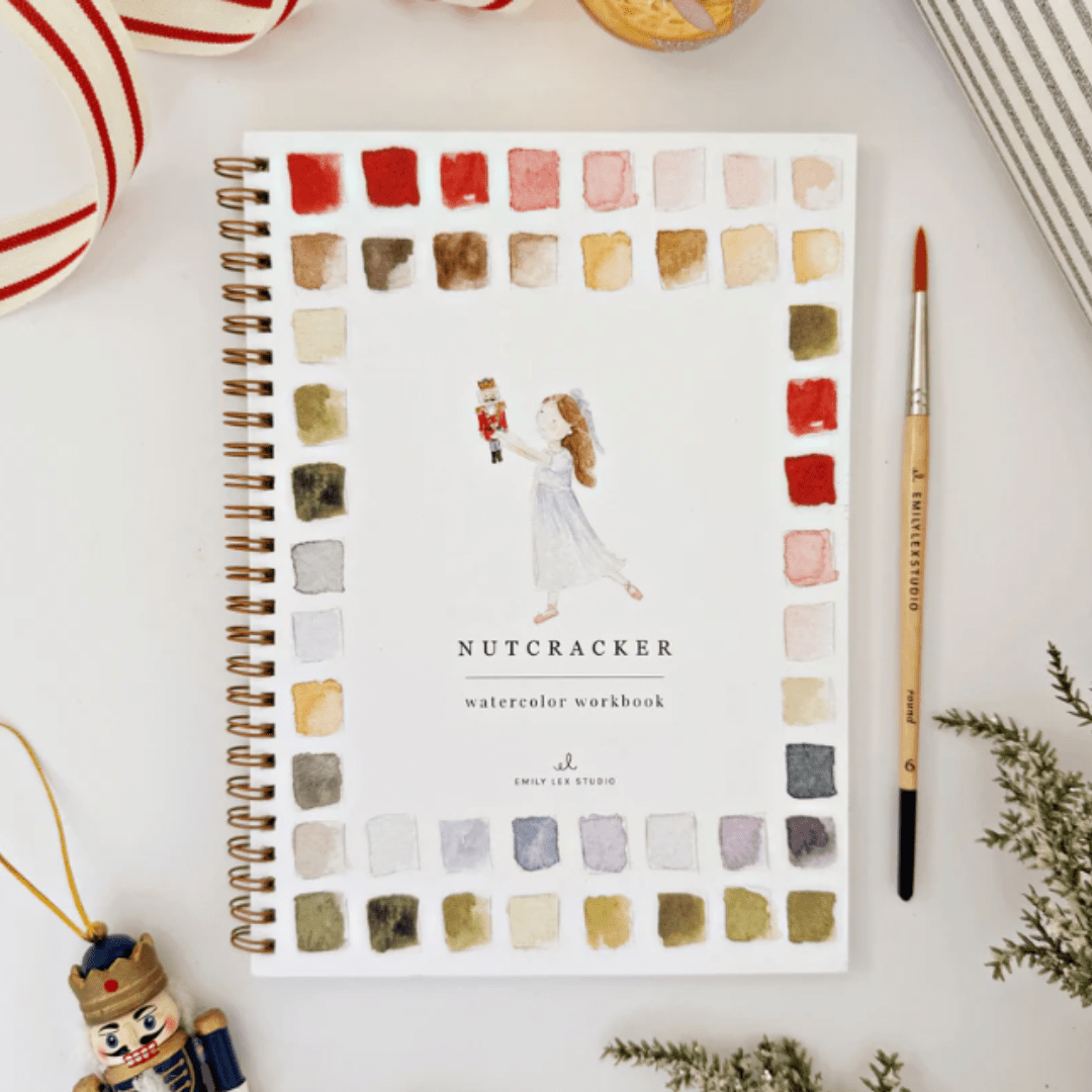 Emily Lex Studios Nutcracker Watercolor Workbook w/Paint - emily lex studio