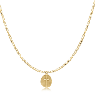 Enewton 15" Choker Classic Gold 2mm Bead - Inspire Small Gold Charm - Enewton