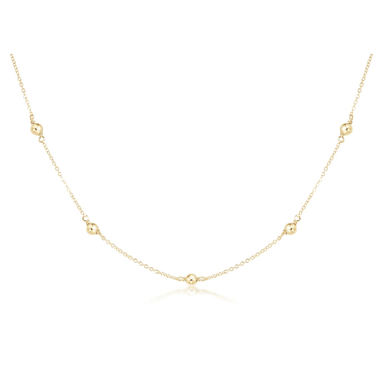 Enewton 15" Choker Simplicity Chain Gold - Classic 4mm Gold - Enewton
