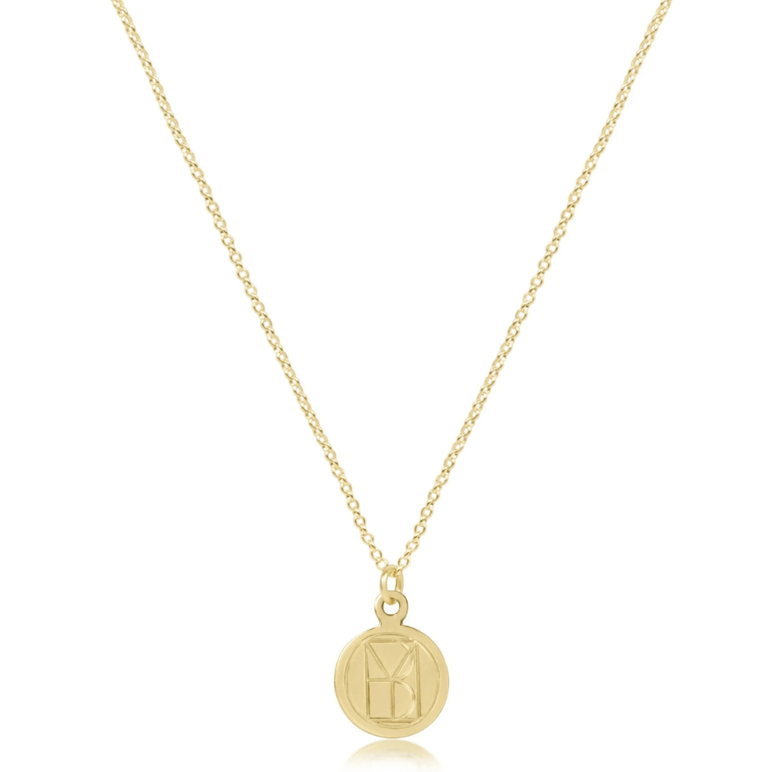 Enewton Be You Necklace - Small Gold Disc - Enewton