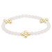 enewton Beaded 4mm Gold Signature Cross 4mm Pearl Bracelet - Enewton