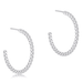 Enewton Beaded Classic 1.25" Post Hoop - Sterling - Enewton