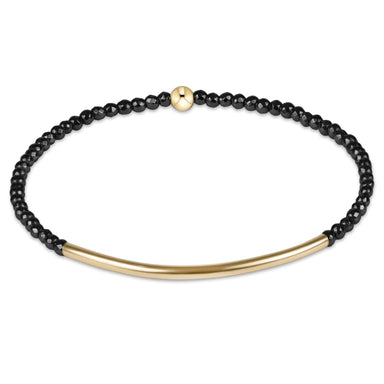 enewton Bliss Bar Gold 2mm Bracelet - Faceted Hematite - Enewton