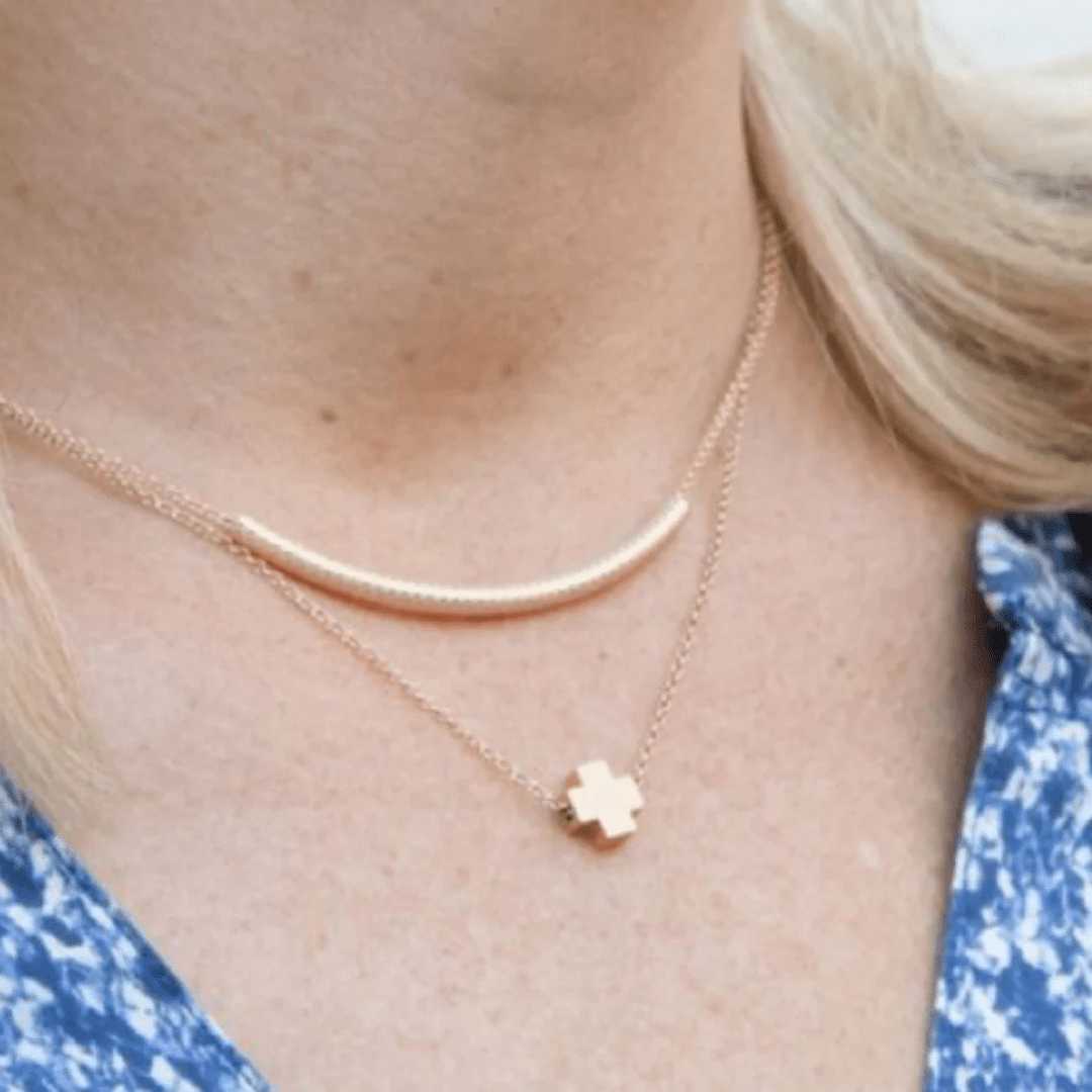 Enewton Bliss Bar Textured Necklace - Enewton