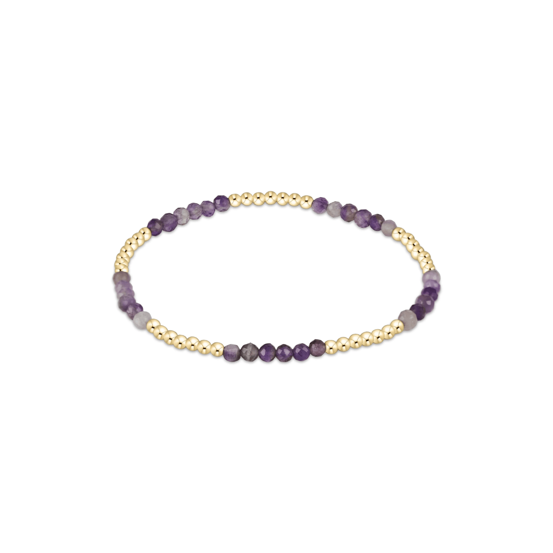 Enewton Blissful Pattern 2.5mm Bead Bracelet - Amethyst - Enewton