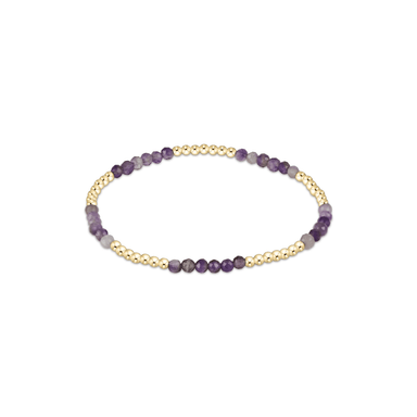 Enewton Blissful Pattern 2.5mm Bead Bracelet - Amethyst - Enewton
