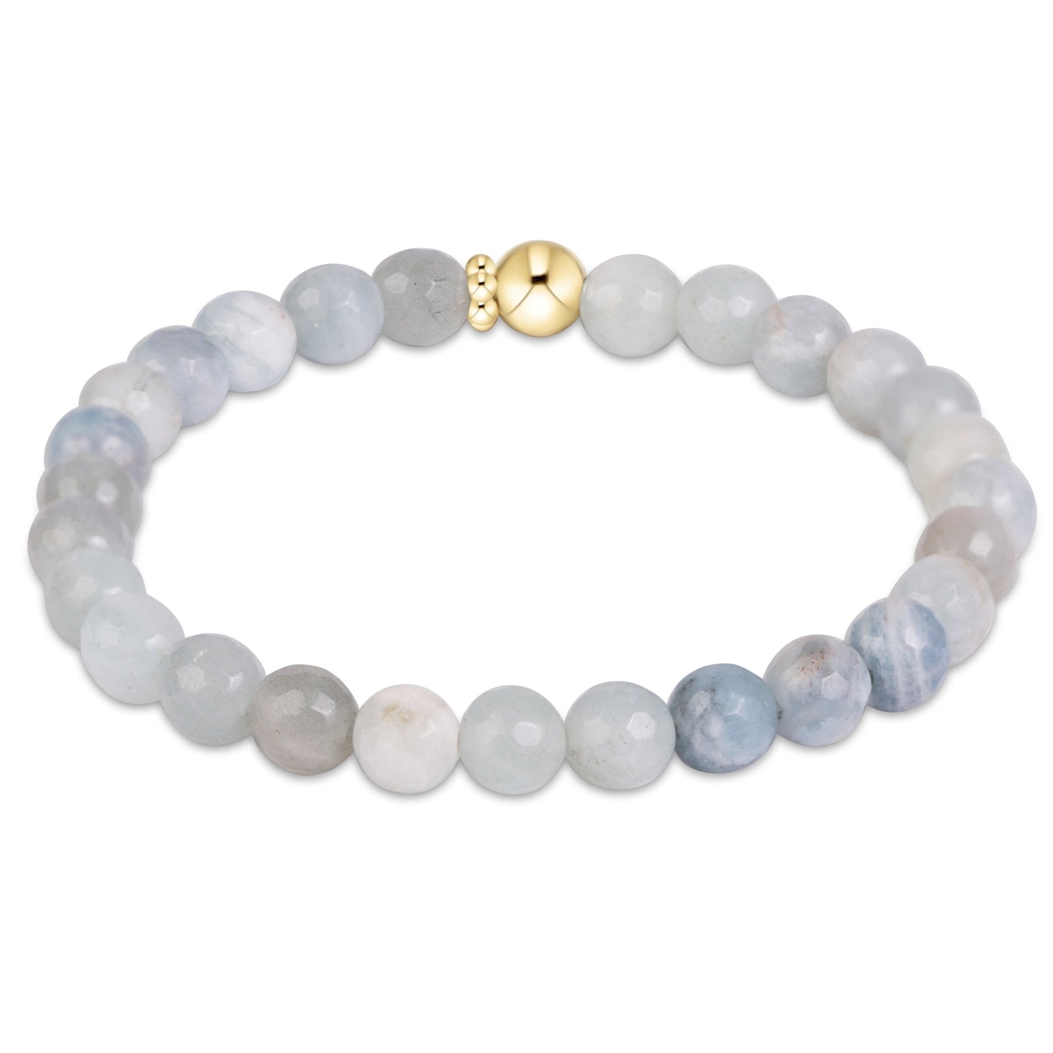 enewton Classic Gemstone 6mm Bracelet - Aquamarine - Enewton