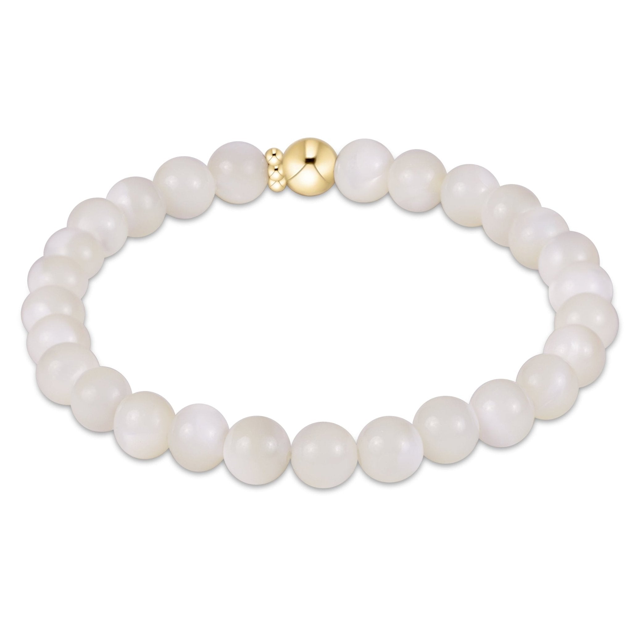 enewton Classic Gemstone 6mm Bracelet - Mother of Pearl - Enewton