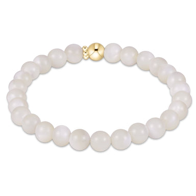enewton Classic Gemstone 6mm Bracelet - Mother of Pearl - Enewton