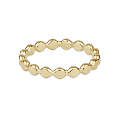 Enewton Classic Gold 2.5mm Beaded Disc Ring - Enewton