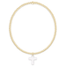 Enewton Classic Gold 2mm Bracelet- Blessed Crystal Charm - Enewton