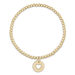 Enewton Classic Gold 3mm Bead Bracelet - Love Gold Disc - Enewton