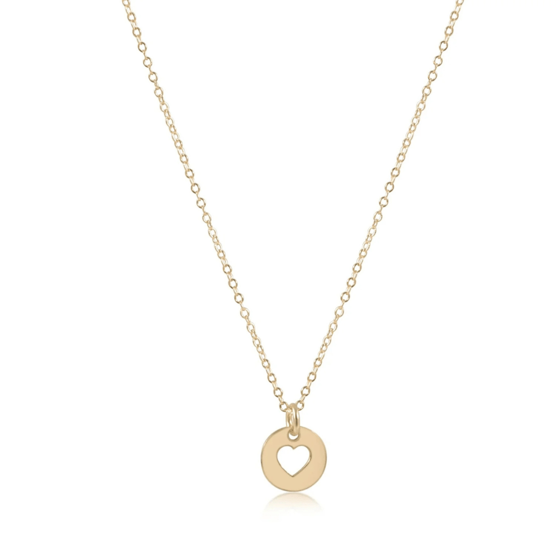 Enewton Classic Gold Small Love Disc Necklace - Enewton