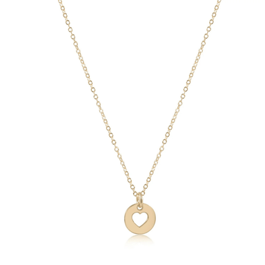 Enewton Classic Gold Small Love Disc Necklace - Enewton