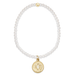 Enewton Classic Pearl 3mm Bead Bracelet - Signature Cross Gold Disc - Enewton