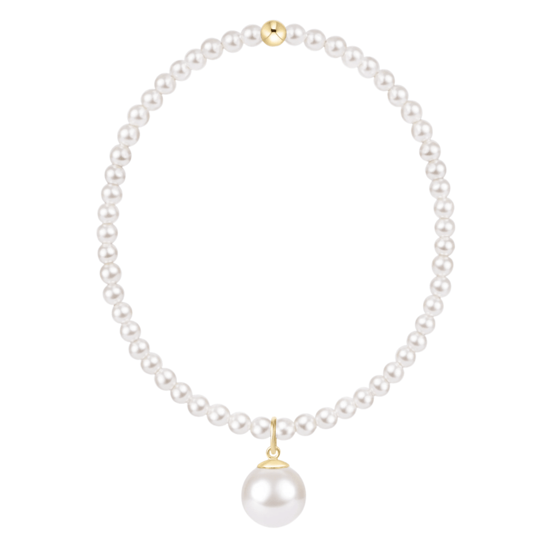 Enewton Classic Pearl 3mm Bracelet- Classic Pearl 10mm Charm - Enewton