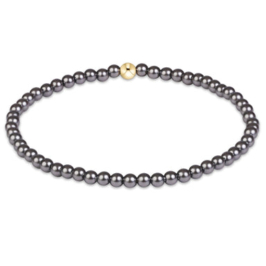 enewton Classic Pearl Dark Grey 3mm Bracelet - Enewton