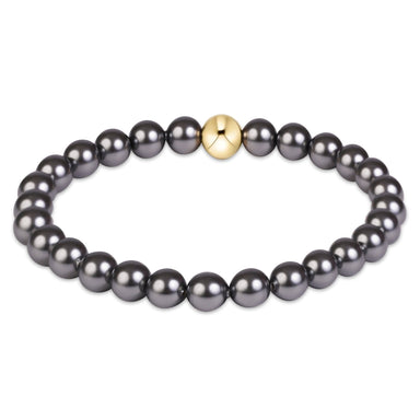 enewton Classic Pearl Dark Grey 6mm Bracelet - Enewton