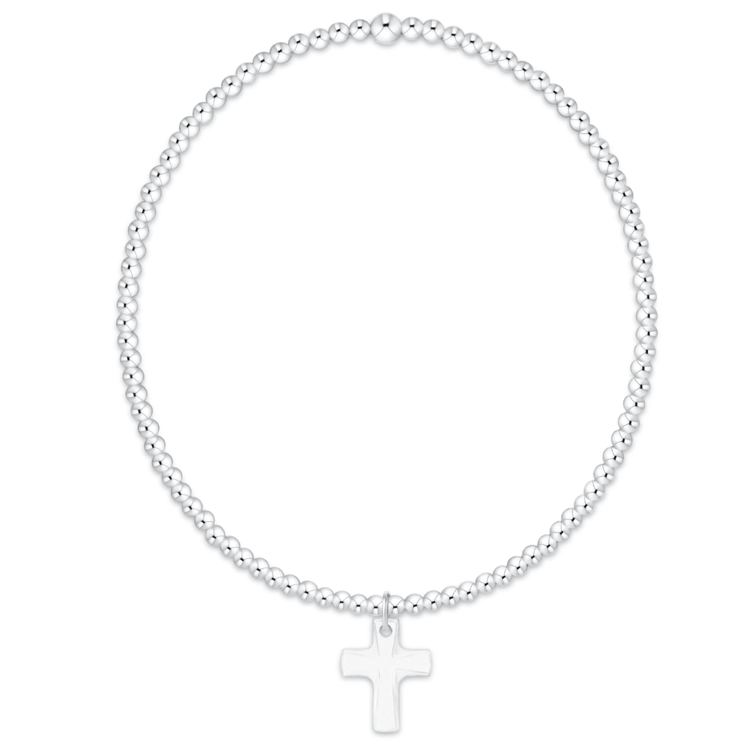 Enewton Classic Sterling 2mm Bracelet- Blessed Crystal Charm - Enewton