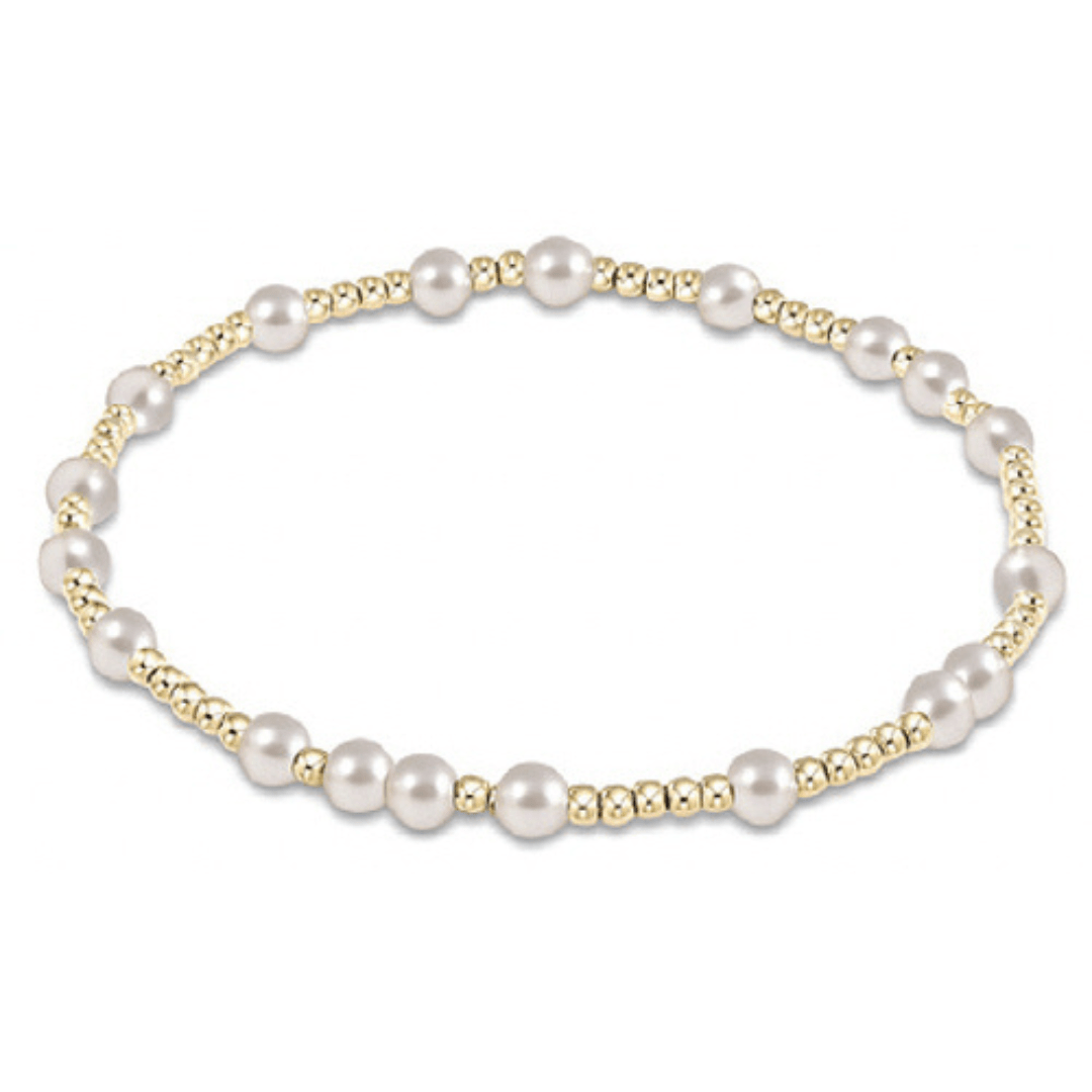 Enewton E - Girl Gold Hope Unwritten Bracelet - Pearl - Enewton