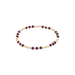 Enewton Gemstone Gold Joy Pattern 3mm Bead Bracelet - Ruby - Enewton