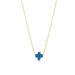 Enewton Gold Signature Cross Necklace - Cobalt - Enewton